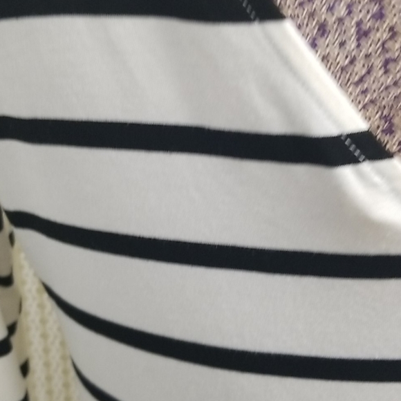 Yelete Cream with Black Stripes Dress - Picture 3 of 5
